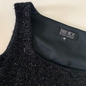 Isabel Ardee Black glitter crop tank